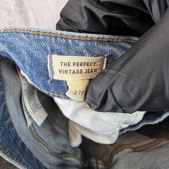 Madewell Jeans Womens 27P The Perfect Vintage Jean Distressed High Rise Denim - Picture 10 of 12